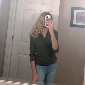 army green sweater